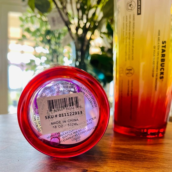 Starbucks Ombré Sunset Glass Reusable Tumbler - Picture 8 of 16